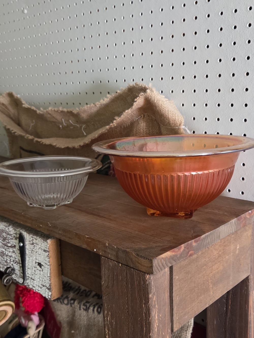 Orange Glass Mixing Bowl - Home Kitchen